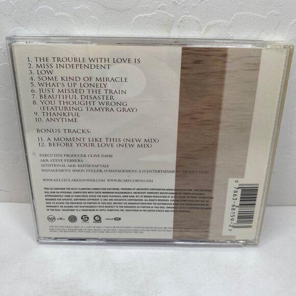 Kelly Clarkson Thankful Dbut Album CD Jewel Case 10 Hit Songs 2 Bonus Tracks Mix - Picture 4 of 5
